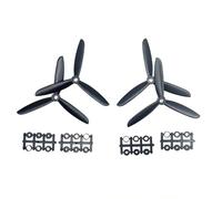 2/4Pcs 5030 5045 6030 6045 3-Blade Propeller CW CCW for FPV Racing Quadcopter 250 Frame, 5x3 5x4.5 6x3 6x4.5 Tri-Blade 5mm Shaft Black(4Pcs 5045 3-blade)