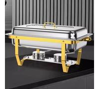 2/4pcs 9L Stainless Steel Chafing Dish Buffet Food Warmer Bain Marie (2)