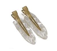 2/4Pcs Acetic No Bend Seamless Hair Clips Side Bangs Barrette Makeup Washing Face Accessories Women Girls Styling Hairpin Coffee(No.4 2Pcs)