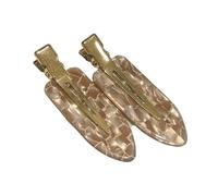 2/4Pcs Acetic No Bend Seamless Hair Clips Side Bangs Barrette Makeup Washing Face Accessories Women Girls Styling Hairpin Coffee(No.6 2Pcs)