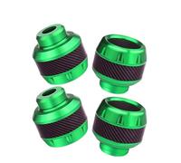 2/4Pcs Aluminum Alloy Motorcycle Crash Protector Scooter Wheel Front Fork Frame Falling Protection Pads Sliders Moto Exterior(4Pcs Green)