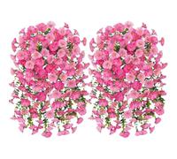 2/4Pcs Artificial Morning Glory Hanging Ornament, For Home Garden and Wedding Events
