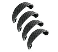 2 / 4pcs Backup Camera Rain Hood Cover with Curved Black PVC Canopy, Adhesive-Backed Rear Guard for Outdoor Parking Rear View Lens Hood Car Reversing Cover Black Pvc Adhesive Weather Guard Rain