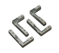 2/4Pcs Cabinet Door Hinge Aluminum Frame Door Pivots Corner Code Corner Brackets Concealed Shafts Hinges Easy to Use Hardware