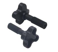 2/4pcs Canopy Fixing Screws Bolt Black Plastic For Garden Swing Chairs(2pcs)