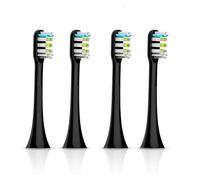 2/4Pcs Compatible for SOOCAS Sonic Electric Toothbrush Heads Replacement X1 X3 X3U X5 Teeth Brush(Black 4 pcs)