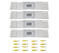 2/4Pcs Cracks Record Standard Tell-Tale Cracks Monitor for The Standard and Corner Tell-Tale Acrylic Monitor