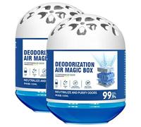 2/4PCS Indoor Air Purifier Magic Box, Automatic Dust Collection, Multifunctional Air Magic Box Cleaner, Plant Extract Formula, for Home, Bedroom, Kids, Pets, Closet (2, B)