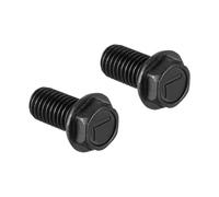 2/4pcs M6 M7 M8 M10 Hex Flange Bolts Left Hand Thread 8. Grade Carbon Steel Hexagon Head with Cap Screw Bolt(M8x16mm 2pcs)