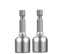 2/4PCS Magnetic Nut Driver Socket 6 7 8 9 10 11 12 13 Mm 1/4inch Hex Shank for Power Drills Screwdriver Hand Tools Accessories for Electric Drill(2PCS 13.0mm)