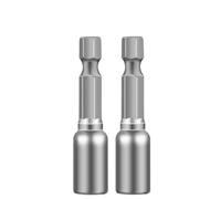 2/4PCS Magnetic Nut Driver Socket 6 7 8 9 10 11 12 13 Mm 1/4inch Hex Shank for Power Drills Screwdriver Hand Tools Accessories for Electric Drill(2PCS 7mm)