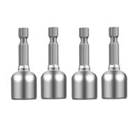 2/4PCS Magnetic Nut Driver Socket 6 7 8 9 10 11 12 13 Mm 1/4inch Hex Shank for Power Drills Screwdriver Hand Tools Accessories for Electric Drill(4PCS 10mm)