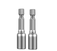 2/4PCS Magnetic Nut Driver Socket 6 7 8 9 10 11 12 13 Mm 1/4inch Hex Shank for Power Drills Screwdriver Hand Tools Accessories for Electric Drill(2PCS 9mm)