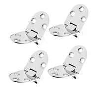 2/4Pcs Marine Stainless Steel 316 Cabin Door Flap Concealed Folding Table Hinges, 66 * 30mm 180 Degree Turn Plate Hinge Hidden Hinge Furniture Assembly Cabinet Door Hinges Button