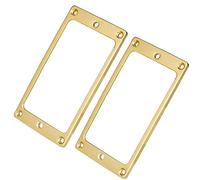 2/4Pcs Metal Electric Guitar Humbucker Pickup Surround Frame Mounting Ring For LP Electric Guitar Parts(Gold,2pcs)