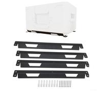 2/4Pcs Metal Mounting Brackets For Toughbuilt for STACKTECH Tool Storage, Heavy-Duty Black Iron Wall And Workbench Mount Kit(4PCS)