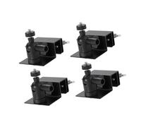 2/4pcs Multipurpose Solars Panel Gutter Mounts Wide Field of Viewing Without Drilling Setups Accessory for Home Use Solars Panel Mount