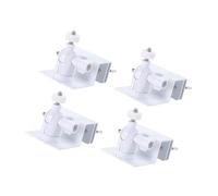 2/4pcs Multipurpose Solars Panel Gutter Mounts Wide Field of Viewing Without Drilling Setups Accessory for Home Use Without Drilling Solars Mount