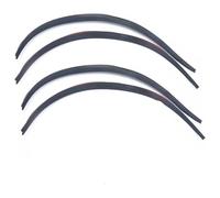 2/4pcs Universal Black/Carbon Fiber Body Kit Trim Fender Flare Rubber Wheel Eyebrow Anti-scratch Strip Lip Stickers Car Wheel Arch Guard(4pcs Carbon Fiber)