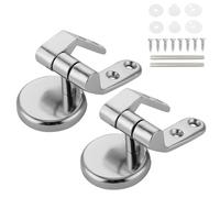 2/4Pcs Universal Toilet Seat Hinges Stainless Steel Replacement Set Lid Accessories DIY Repair for Seats Cover for Toilet Seat(2PCS)