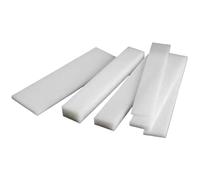 2/4Pcs White Nylon Square Bar Square Rod PA66 Plastic Block Thickness 3mm-25mm(8x20mm-2pcs)