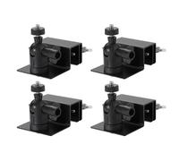 2/4Pieces Multipurpose Gutter Mount for Solars Panel Easy Installion High Viewing Sturdy Aluminum Alloy Materials Solars Panel Mount