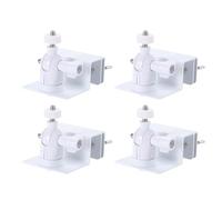 2/4Pieces Multipurpose Gutter Mount for Solars Panel Easy Installion High Viewing Sturdy Aluminum Alloy Materials Solars Panel Mount
