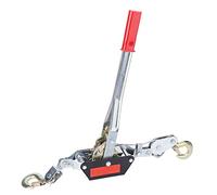 2/4T Wire Rope Hand Power Puller, Sturdy Steel Construction, Powerful Pulling, Large Capacity, 2 Hook Design for Construction, Highway, Metallurgy (2T)