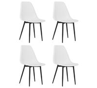 2/4x Dining Chairs PP Kitchen Dining Room Dinner Seating Multi Colours vidaXL