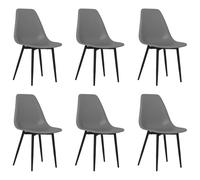 2/4x Dining Chairs PP Kitchen Dining Room Dinner Seating Multi Colours vidaXL