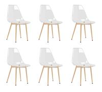 Vidaxl Dining Chairs 6 Pcs Transparent Pet Dining Chairs