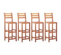 vidaXL Bar Chairs 4 pcs Solid Acacia Wood
