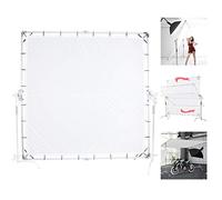 2.4x2.4m 8'x8' Butterfly Overhead Diffusor with Frame Bag, Collapsible Translucent Diffuser Butterfly Sunbounce Sunscrim C-Stand Frame Studio Photo Light Kit for Large Product Shooting