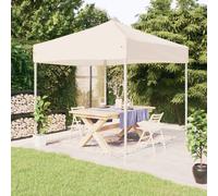 vidaXL Folding Party Tent Cream 3x3 m