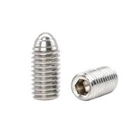 2/5/10/15pcs Hex Hexagon Socket Ball Domed Point Set Screws Metric Spring Plunger Screw Stainless Steel M3-M12(20mm)