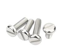 2/5/10/20/25/50pcs//lot M1.6 M2 M2.5 M3 M4 M5 M6 M8 M10 GB67 304 A2-70 Stainless Steel Slotted Pan Round Head Machine Screw Bolt(22mm,20Pcs M4)