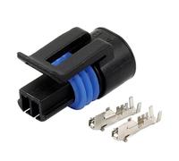 2/5/10/20/50/100 Sets Waterproof 2 Pin Lntake Air Temperature Sensor Plug - Electrical Wire Female Connector(2p female A,100 SETS_2P)