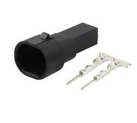 2/5/10/20/50/100 Sets Waterproof 2 Pin Lntake Air Temperature Sensor Plug - Electrical Wire Female Connector(2p male,20 SETS_2P)