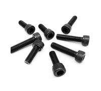 2/5/10/20/50pcs DIN912 M1.6 M2 M2.5 M3 M4 M5 M6 M8 Black 304 A2-70 Stainless Steel Hexagon Hex Socket Head Cap Bolt Screw(70mm,2pcs M8)