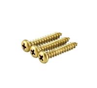 2/5/10/20PCS M3 M3.5 M4 M5 M6 Furniture Screw GB845 Brass Copper Cross Recessed Pan Head Self-tapping Screws Wood Screws(50MM,M6-2pcs)