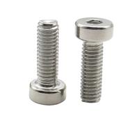 2/5/10/25/55PCS DIN7984 M3 M4 M5 M6 M8 M10 M12 304 Stainless Steel Hexagon Hex Socket Thin Short Low Cap Head Screw Bolt(35mm,M12X2PCS)
