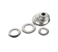 2/5/10/50/100pcs M1.6 M2 .5 M3 M4 M5 M6 M8 M10 M12 M16 M18 M20 ~ M24 GB97 A2 304 Stainless Steel Flat Washer Plain Gasket(100pcs M1.6)