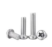 2/5/10/50/100pcs m1 m1.2 m1.4 m1.6 M2 M2.5 M3 M4 m5 m6 DIN7985 304 Stainless steel Cross Round Pan Head Screw Bolt(4mm)