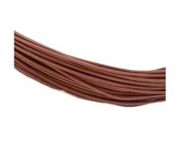2/5/10/50m UL1007 Single Core Copper Wire 26 24 22 20 18 16 14AWG PVC Insulated Solid Tinned Plated LED Line DIY Equipment Cable(Brown,5 meters,22AWG)