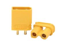 2/5/10 Pairs XT30U Male Female Bullet Connectors Plug Compatible With RC FPV Lipo Quadcopter Accessory Universal Fit(2Pairs-Yellow XT30U)