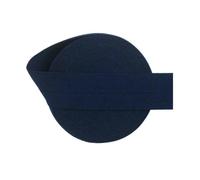 2 5 10 Yard 3/4" 20mm Solid Matte Non-Shiny Fold Over Elastics Spandex Band Hair Tie Headband Dress Sewing Trim-Dresden Blue-2 Yards