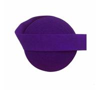 2 5 10 Yard 3/4" 20mm Solid Matte Non-Shiny Fold Over Elastics Spandex Band Hair Tie Headband Dress Sewing Trim-Purple-2 Yards