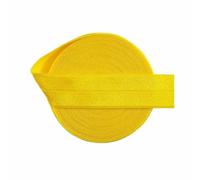2 5 10 Yard 3/4" 20mm Solid Shiny Fold Over Elastic Spandex Satin Band Hair Tie Headband Dress Sewing Lace Trim-Daffodil-10 Yards