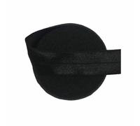 2 5 10 Yard 3/4" 20mm Solid Shiny Fold Over Elastic Spandex Satin Band Hair Tie Headband Dress Sewing Lace Trim-Black-10 Yards