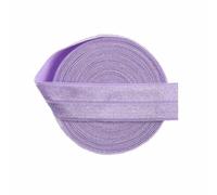 2 5 10 Yard 3/4" 20mm Solid Shiny Fold Over Elastic Spandex Satin Band Hair Tie Headband Dress Sewing Lace Trim-Light Orchid-5 Yards
